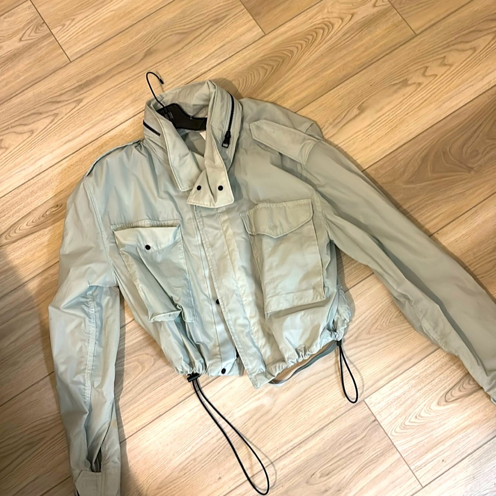 Victoria Beckham Reebok collab rain bomber jacket